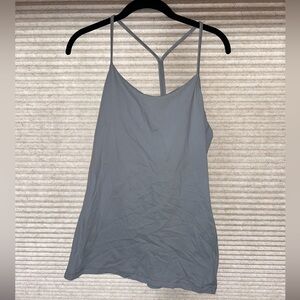Lulu Light Blue/Gray WomenTank with built in bra